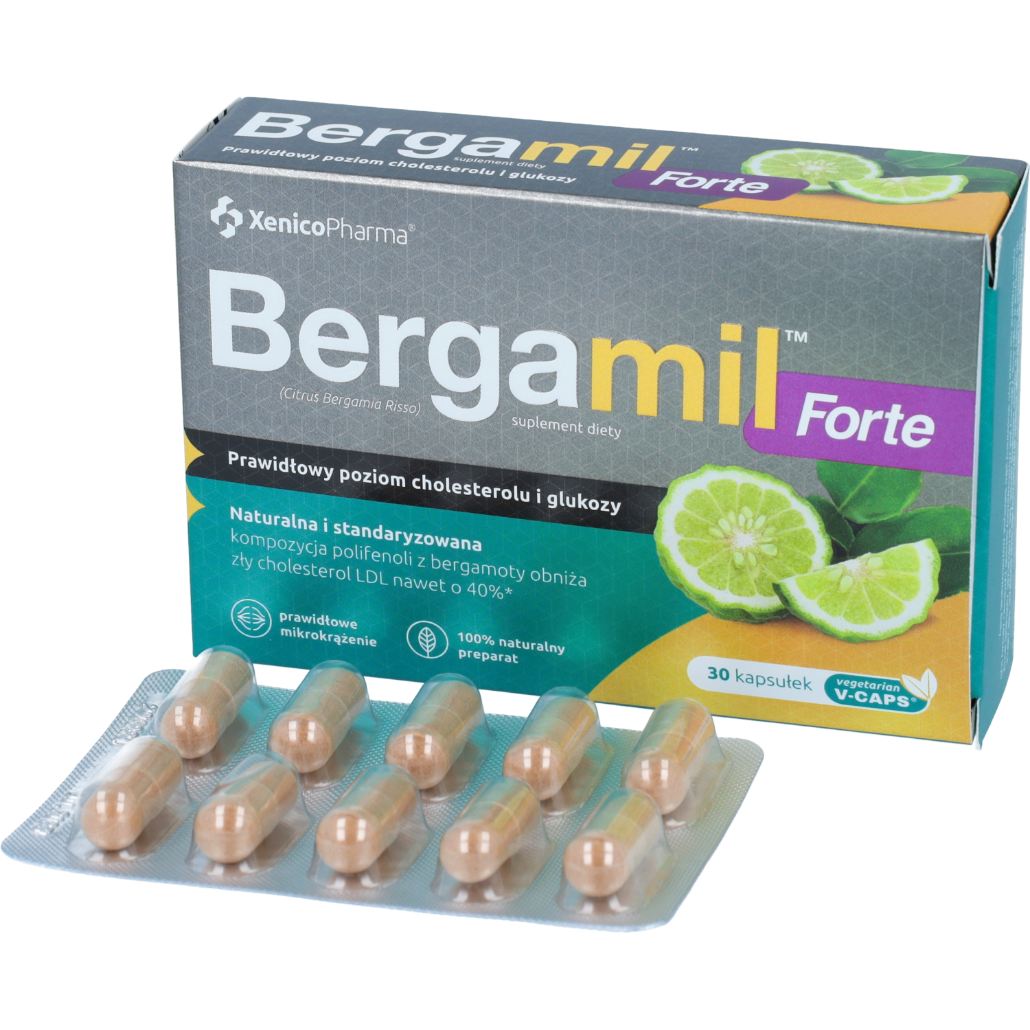 Bergamil forte, 30 kapsułek (data ważności: 31.10.2026)