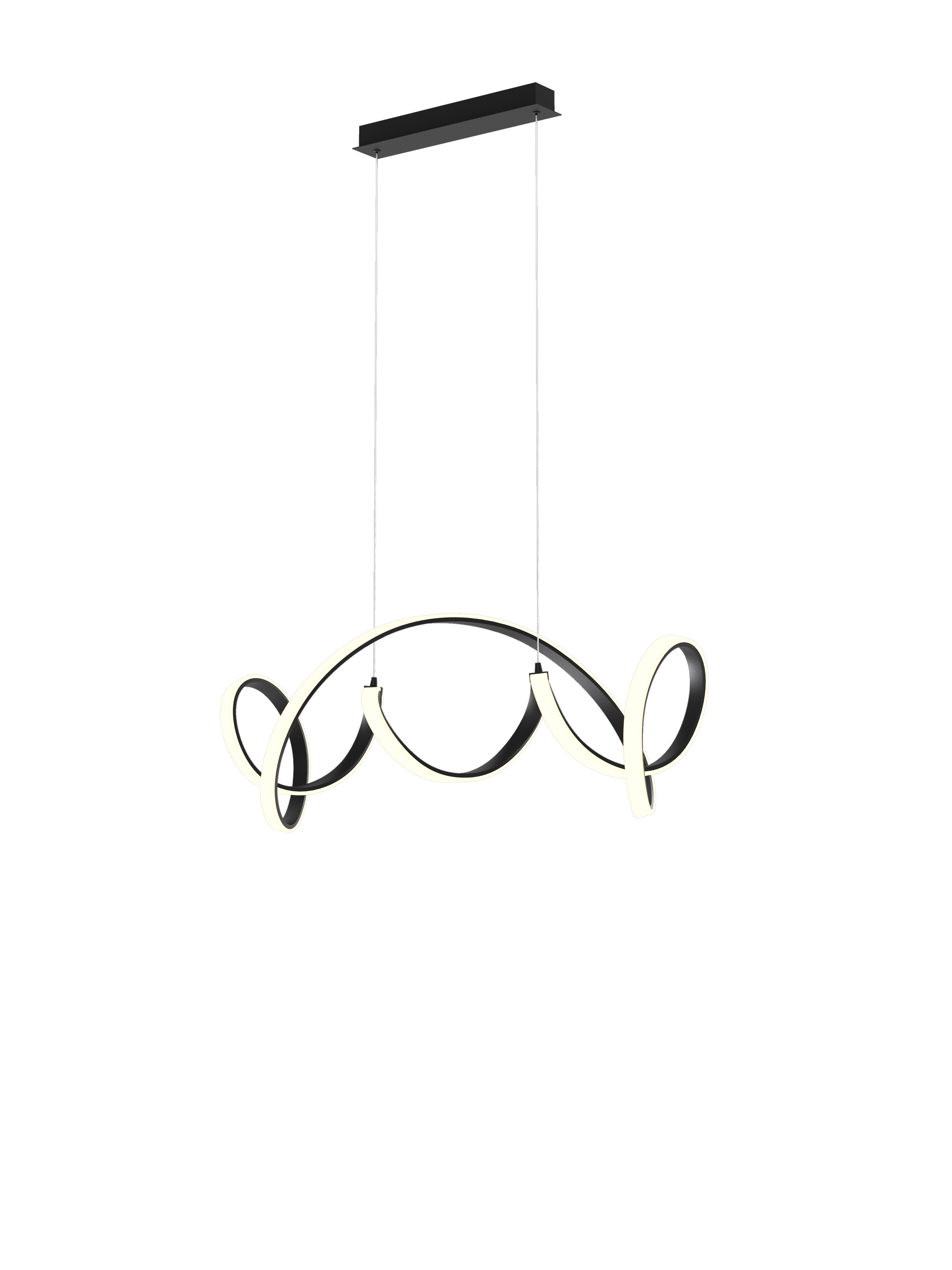 Aviano Toronto lampa wisząca 1x64 W czarna 7095-0110