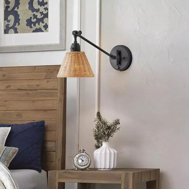Elstead Lighting Arti kinkiet 1x60 W czarny/beżowy HK-ARTI-1W-BK-NR