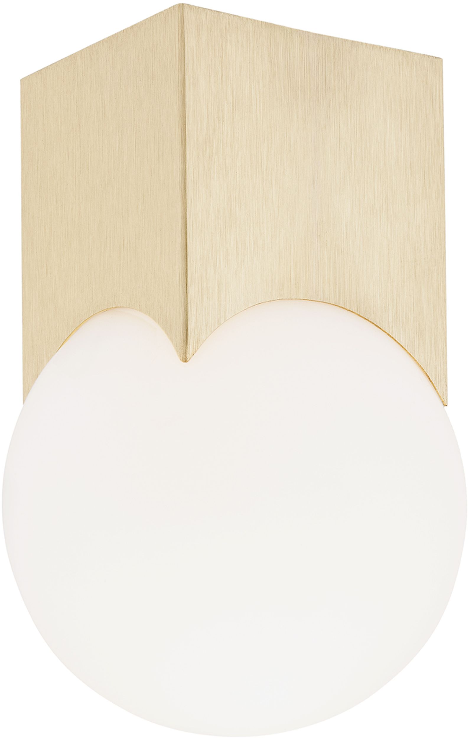 Argon Austin lampa podsufitowa 1x7W mosiądz szczotkowany/opal 4712