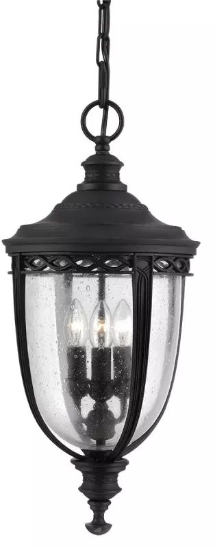 Elstead Lighting English Bridle lampa wisząca zewnętrzna 3x60 W czarna FE-EB8-L-BLK