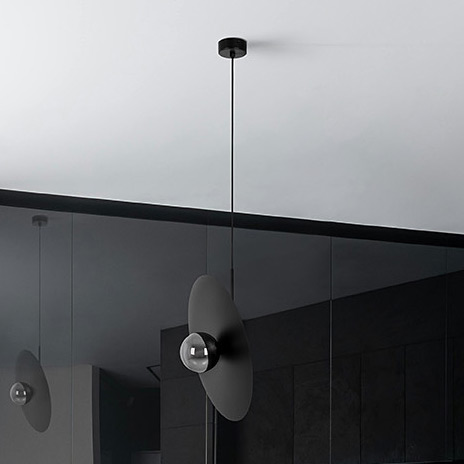 Kaja Fermi lampa wisząca 1x10 W czarna-grafitowa K-5382