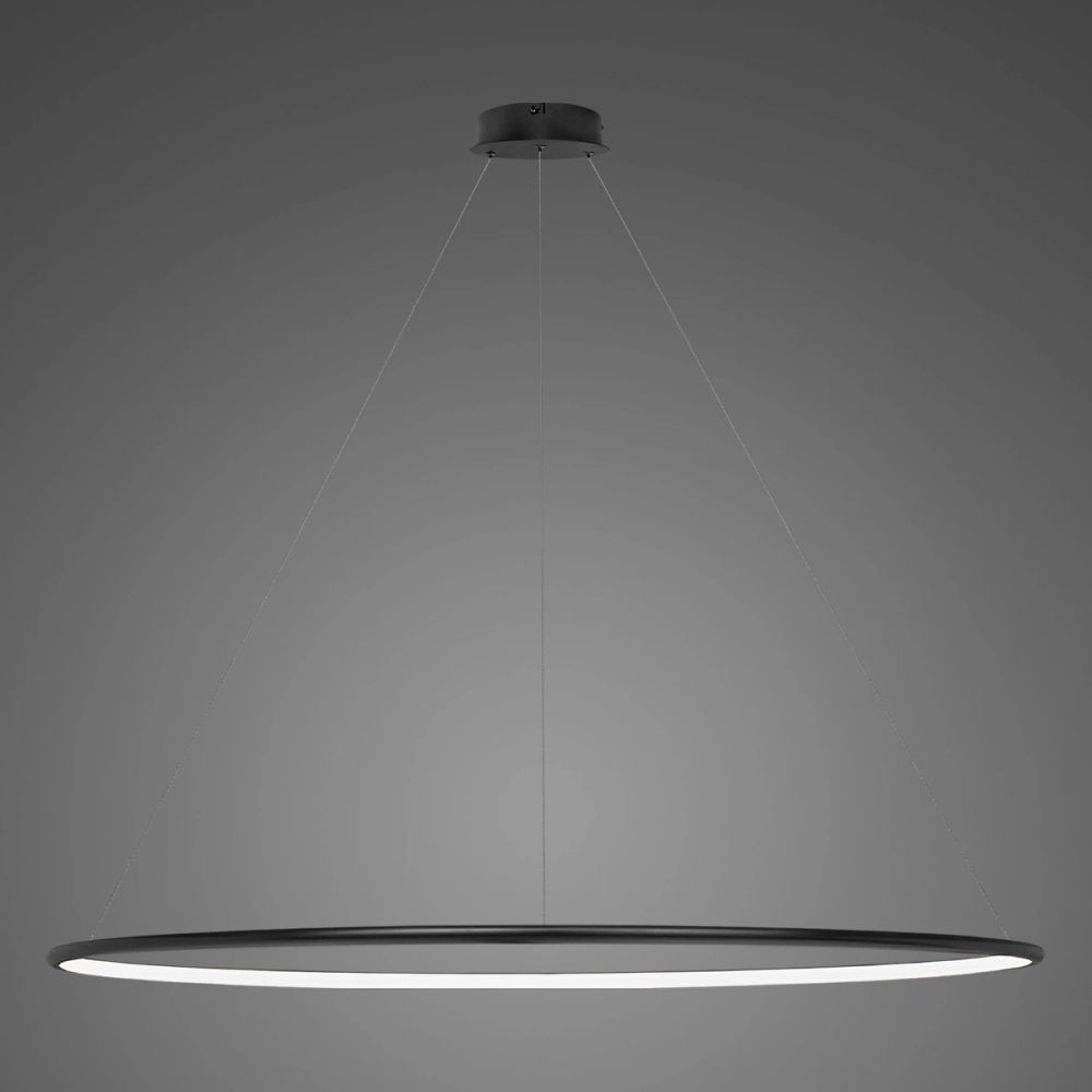 Altavola Design Ledowe Okręgi lampa wisząca 1x68W LED czarny LA073/P_180_in_4k_black