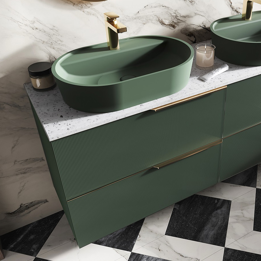 Elita Soho szafka 60x45,3x63,5 cm podumywalkowa wisząca forest green matt RE010604047010