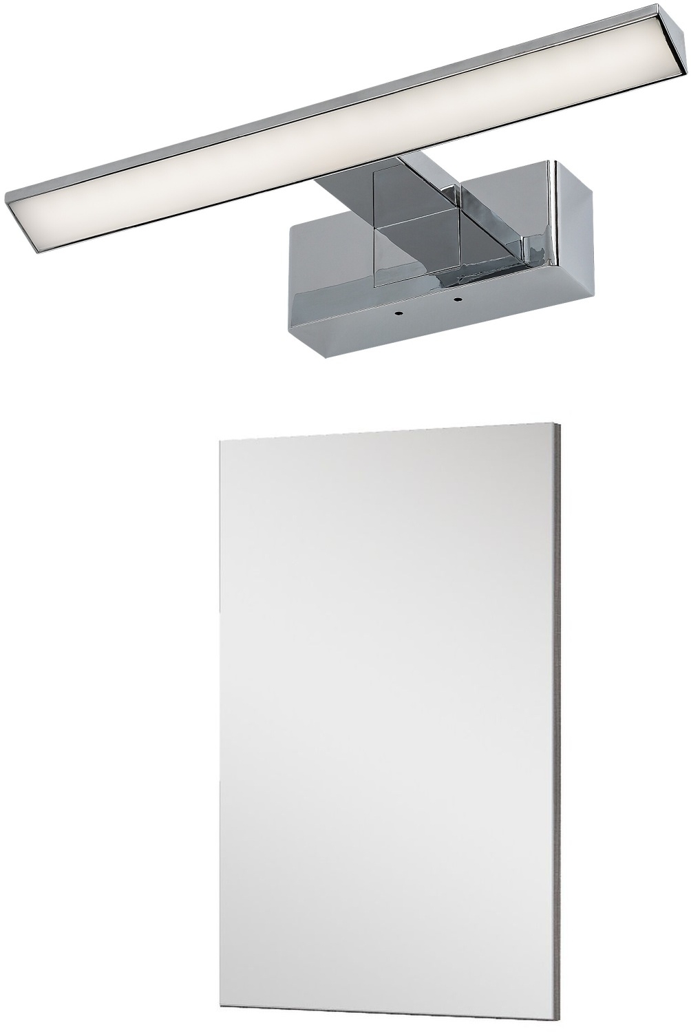 Zestaw Elita Sote lustro 40x70 cm prostokątne z kinkietem Rabalux Loric 1x6 W chrom (RE062947000010, 75023)