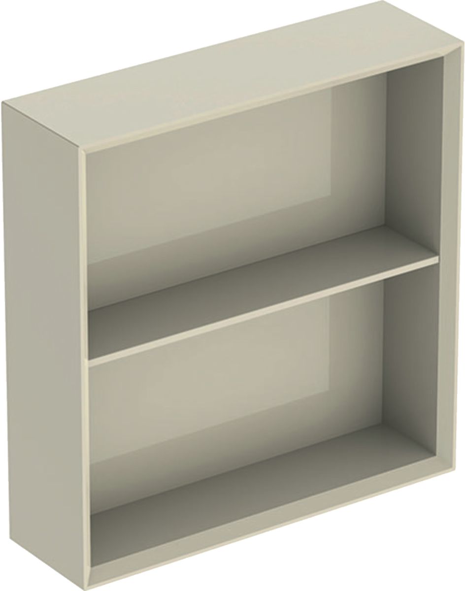 Geberit iCon szafka 45 cm boczna wisząca otwarta szary piaskowy połysk 502.323.JL.1