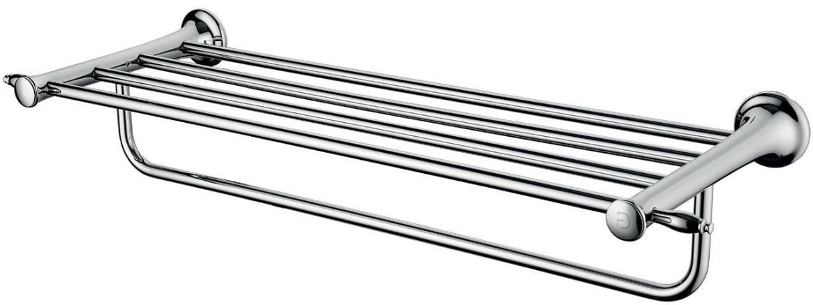 FDesign Lacrima półka z wieszakiem na ręcznik chrom FD6-LRA-11-11