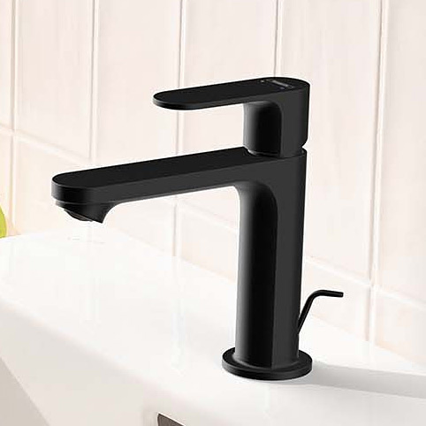 Hansgrohe Rebris S bateria umywalkowa stojąca czarny mat 72520670 - Wysyłka w 24h