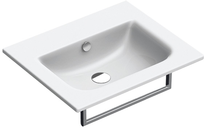 Catalano Sfera umywalka 60x50 cm prostokątna ścienna biała 0720610001