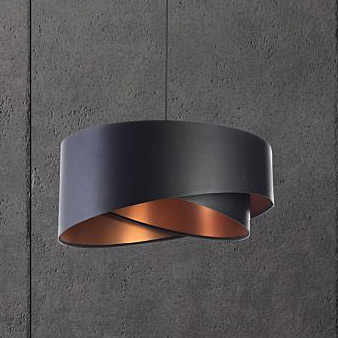 BPS Koncept Galaxy lampa wisząca 1x60 W czarna-miedź 060-165