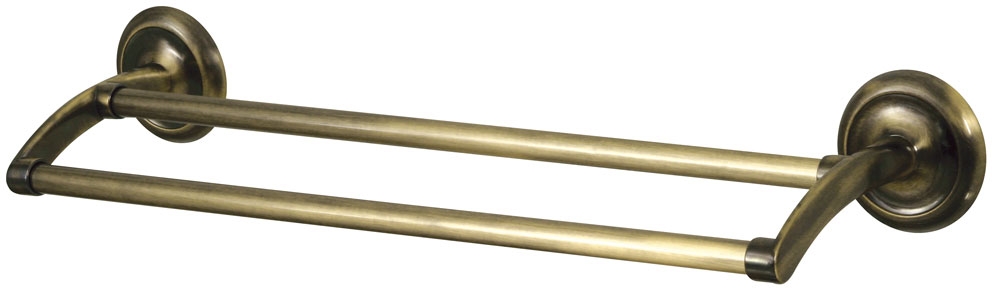 Bisk Deco wieszak kąpielowy podwójny 61 cm mosiądz 00411 - Wysyłka w 24h