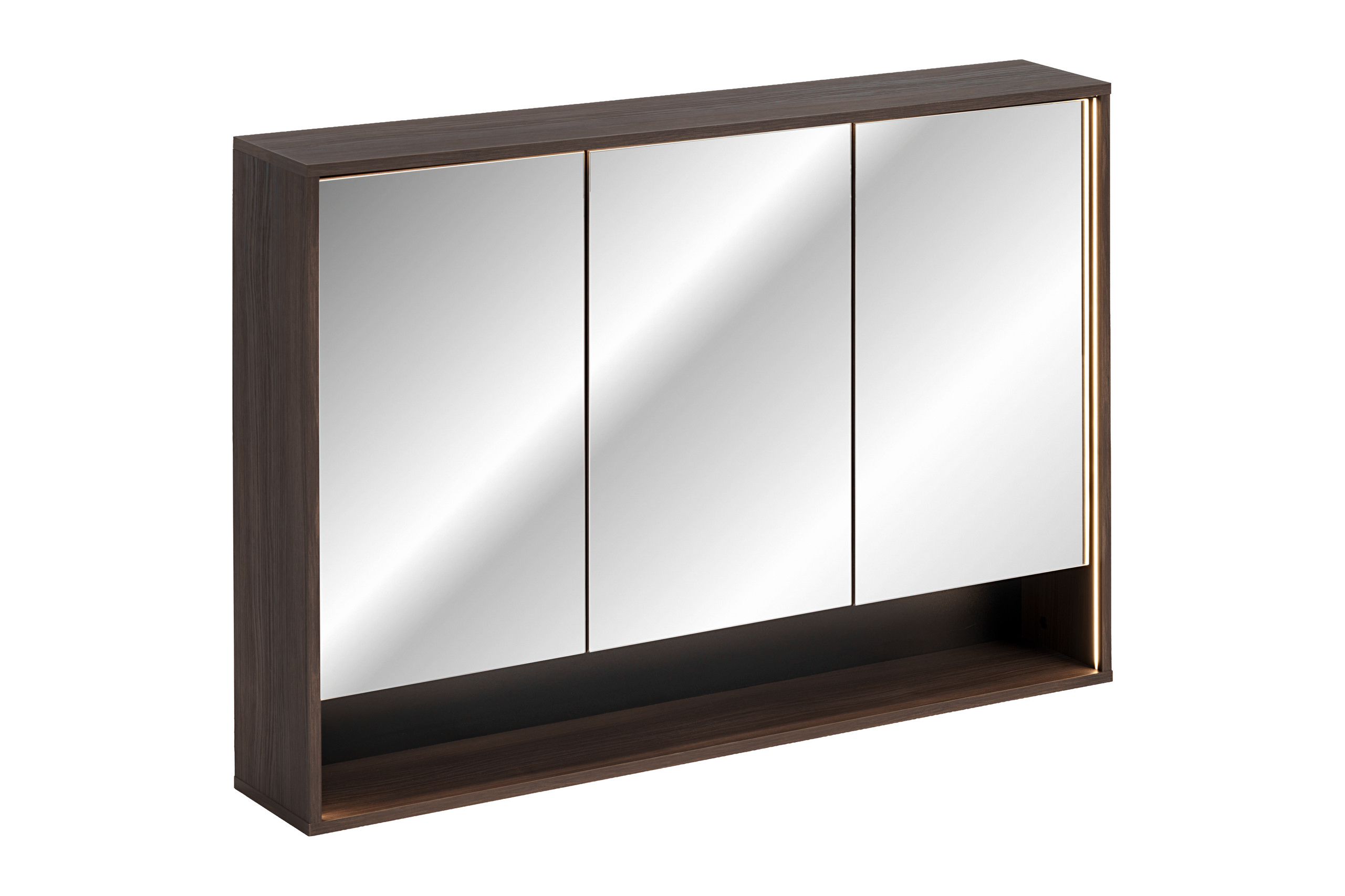 Comad Dorothy Ristretto szafka 120x20x85 cm z lustrem dąb ristretto DOROTHY RISTRETTO 84-120-3D
