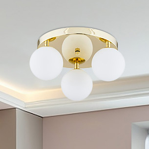 Argon Flavio lampa podsufitowa 3x7W mosiądz/opal mat 1413 - Wysyłka w 24h