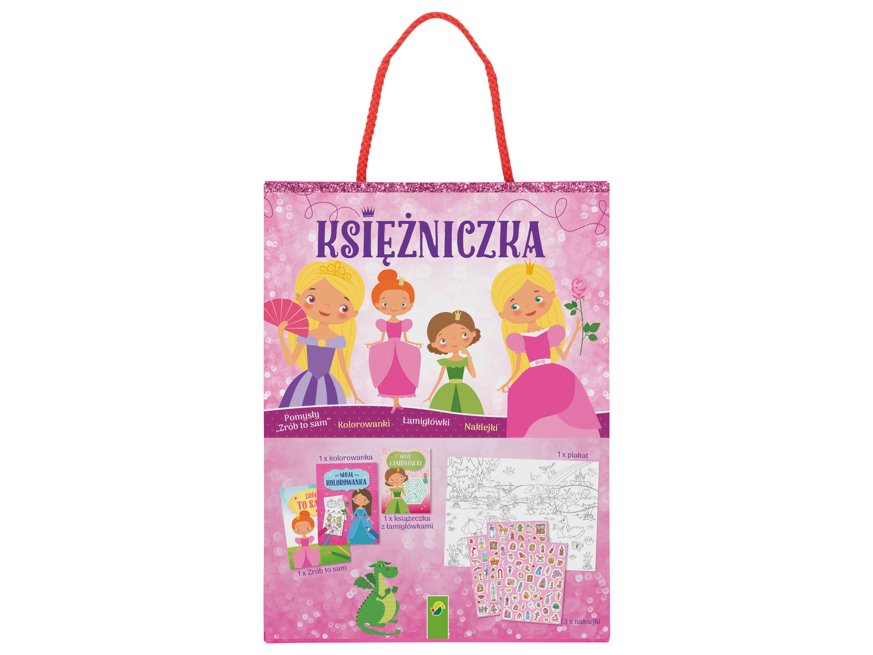Zestawy z naklejkami dla dzieci, 1 szt. Księżniczki