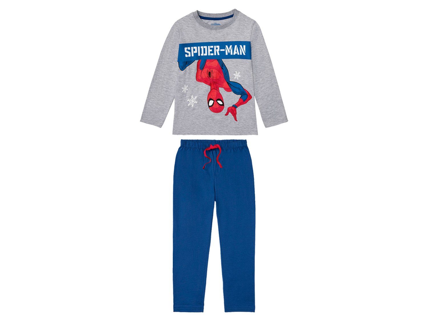 Piżama chłopięca z bohaterami bajek bluzka + spodnie, 1 zestaw Spiderman, 110/116