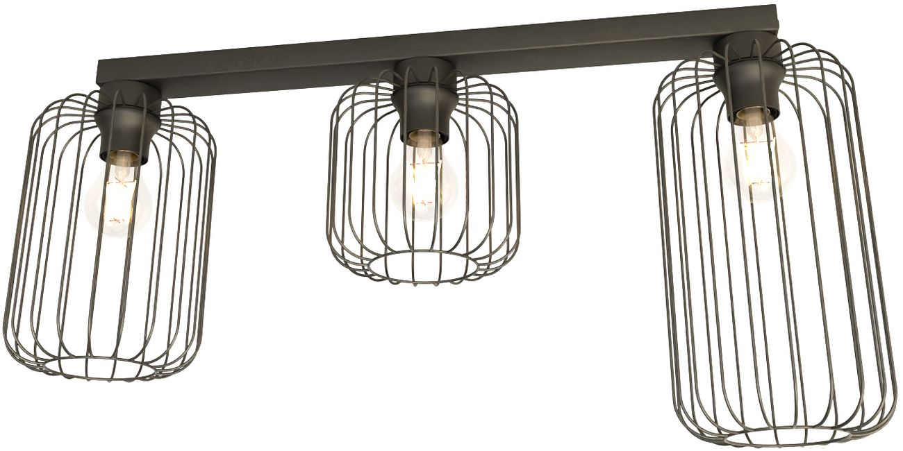 Darmowa Dostawa - Lampa podsufitowa 3x15 W czarna Emibig Barn 13673