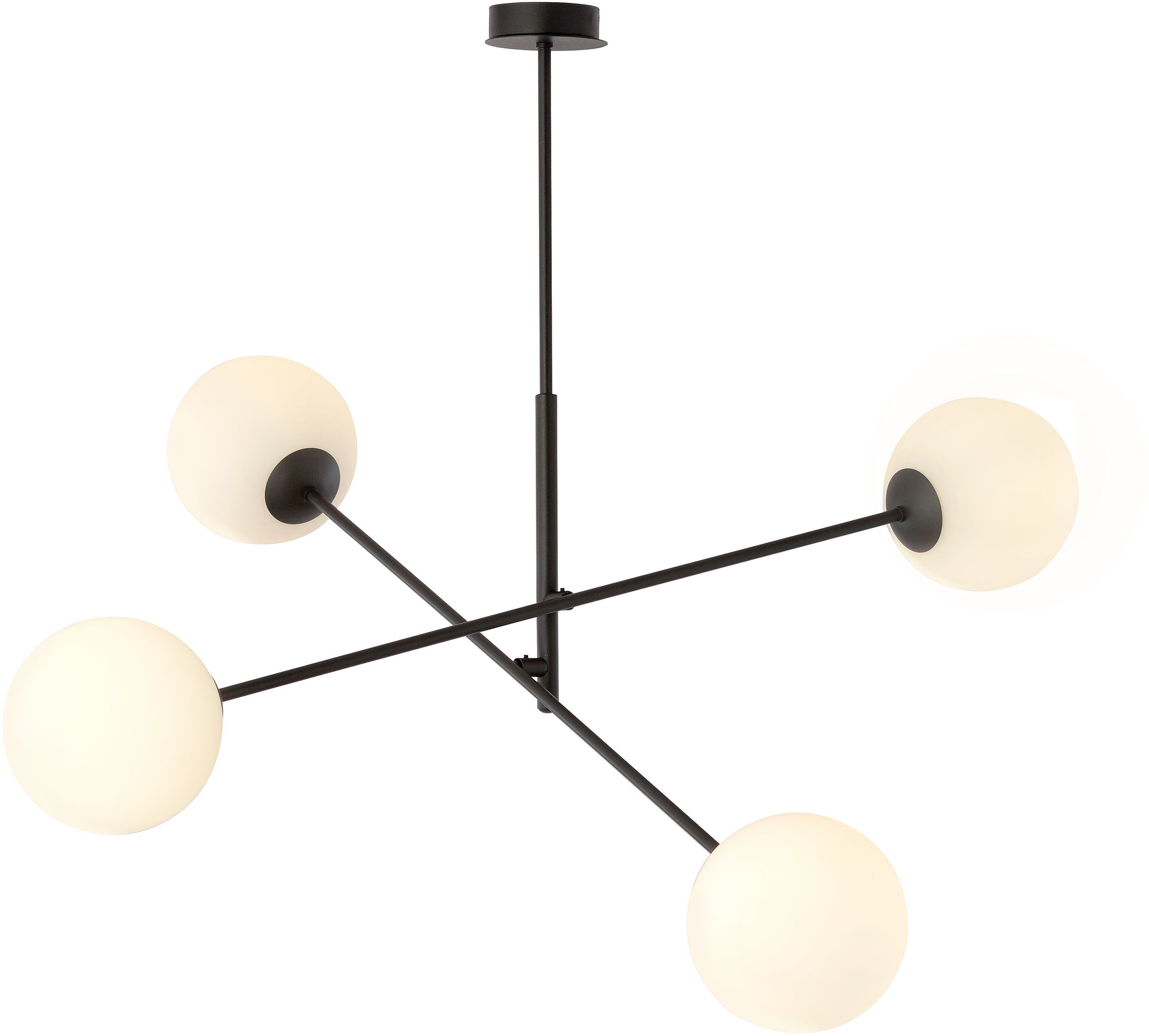 Darmowa Dostawa - Lampa podsufitowa 4x10 W biała-czarna Emibig Linear 11694