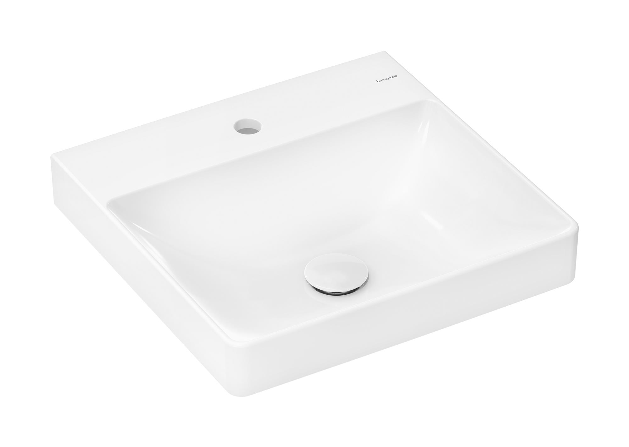 Darmowa Dostawa - Umywalka 50x48 cm prostokątna nablatowa biała Hansgrohe Xelu Q 61014450