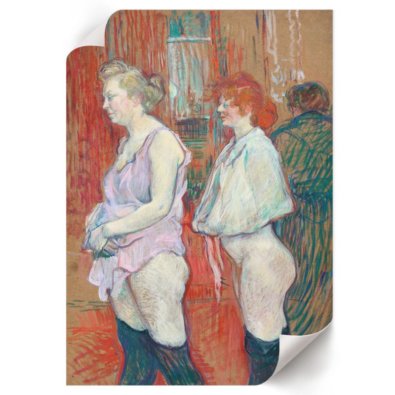 Wydruk Na Płótnie ArtPrintCave 21x29,7 cm Rue des Moulins Henri de Toulouse-Lautrec 1 szt.