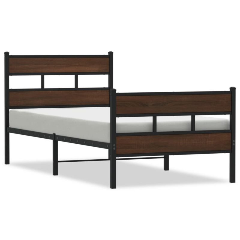 Łóżko metalowe WaszeMeble 107x203 brązowe WM-4017165 1 szt.