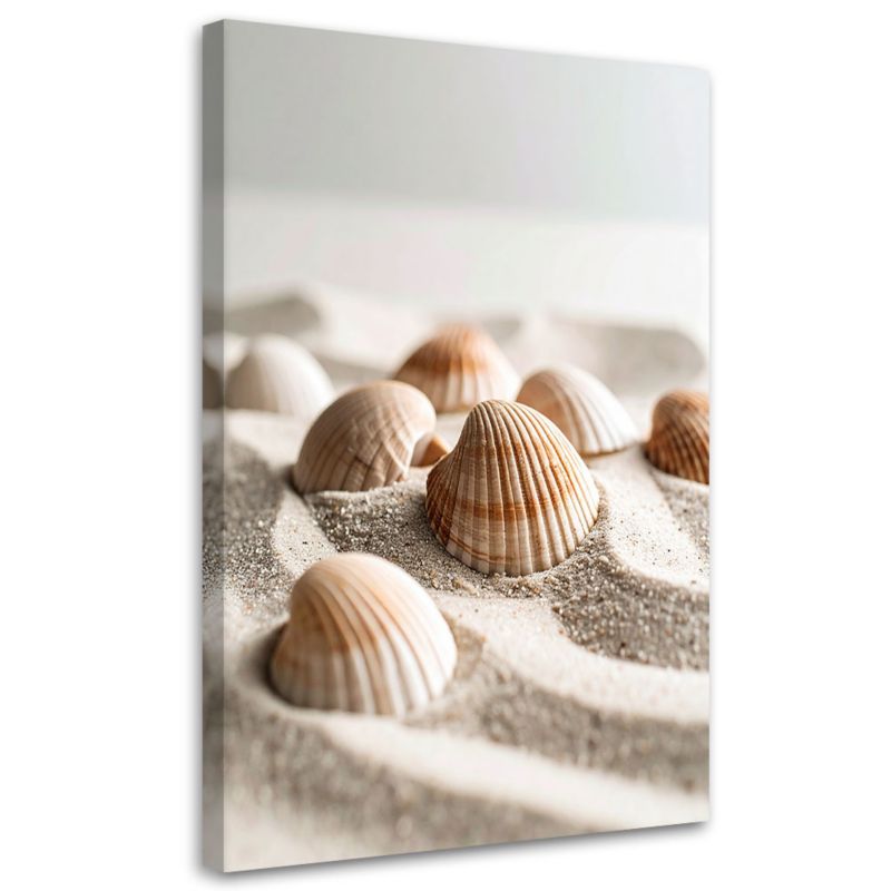 Obraz do salonu kuchni biura Feeby Muszle plaża natura boho 60x90cm 1szt