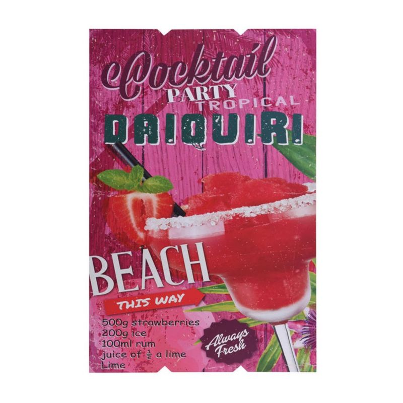 Obraz ścienny Daiquiri MDF H&S Decoration wielokolorowy 38x58 cm 1 szt.