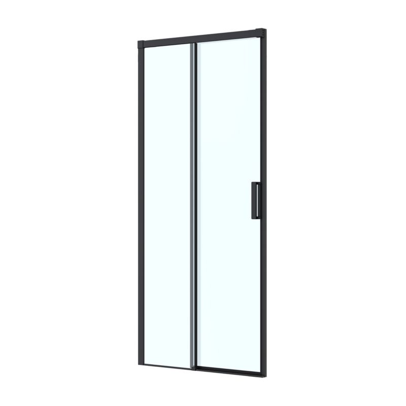 Drzwi prysznicowe Oltens Breda 100 cm czarny mat/szkło przezroczyste SmartClean 1 szt.
