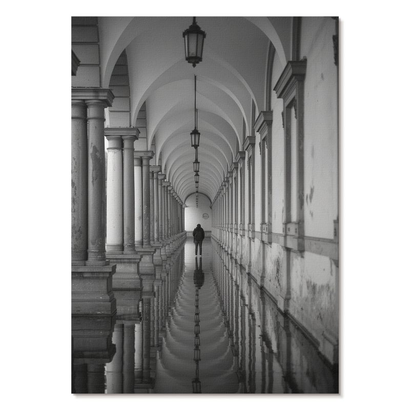 Plakat na Płótnie Tulup 21x29,7 cm (A4) Architektoniczna symetria Do biura, salonu, przedpokoju 1 szt.