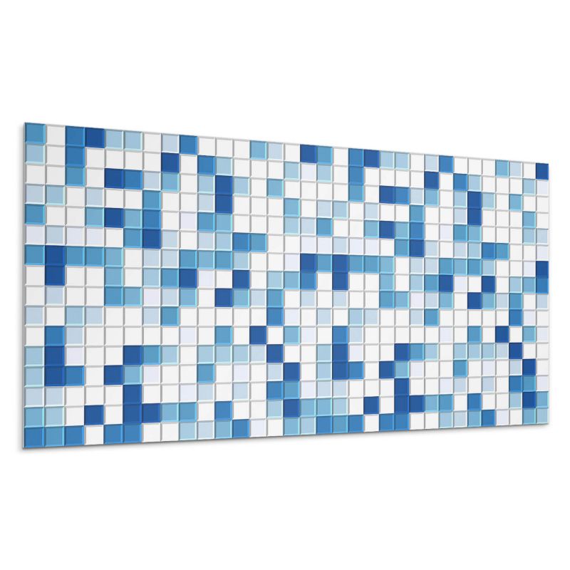 Panel samoprzylepny Wallfluent 100x50 cm Mozaikowy wzór w intensywnych odcieniach niebieskiego 1 szt.