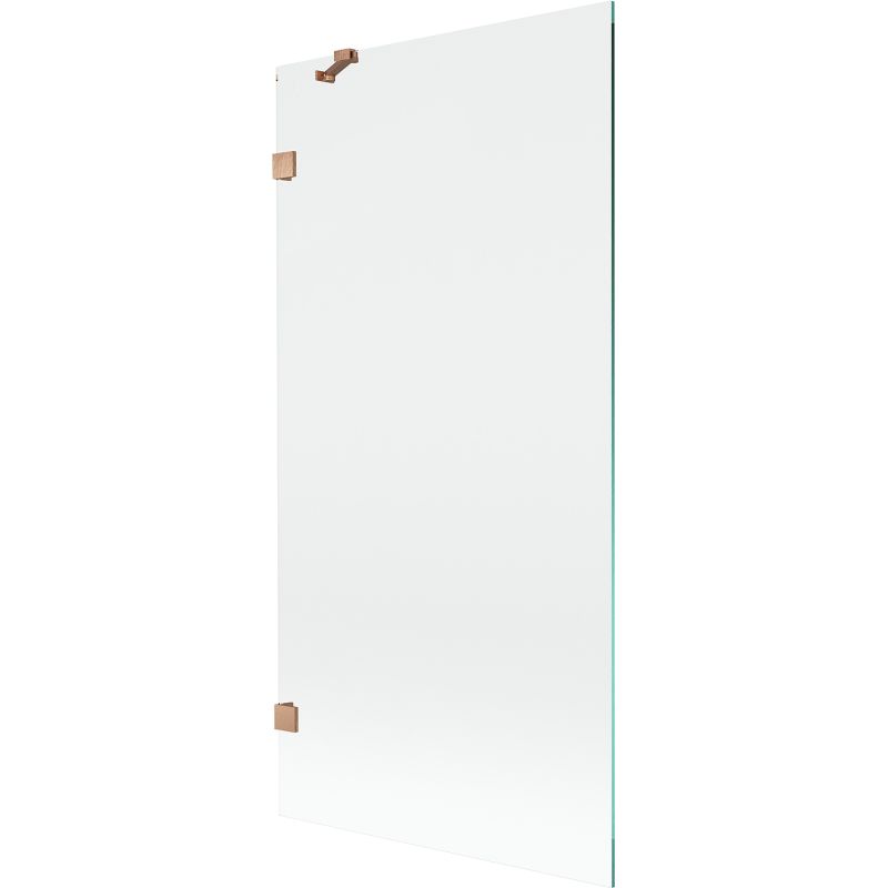 Parawan Wannowy Mexen Lunar Miedź Szczotkowana 90x150 cm 1-skrzydłowy 1 szt
