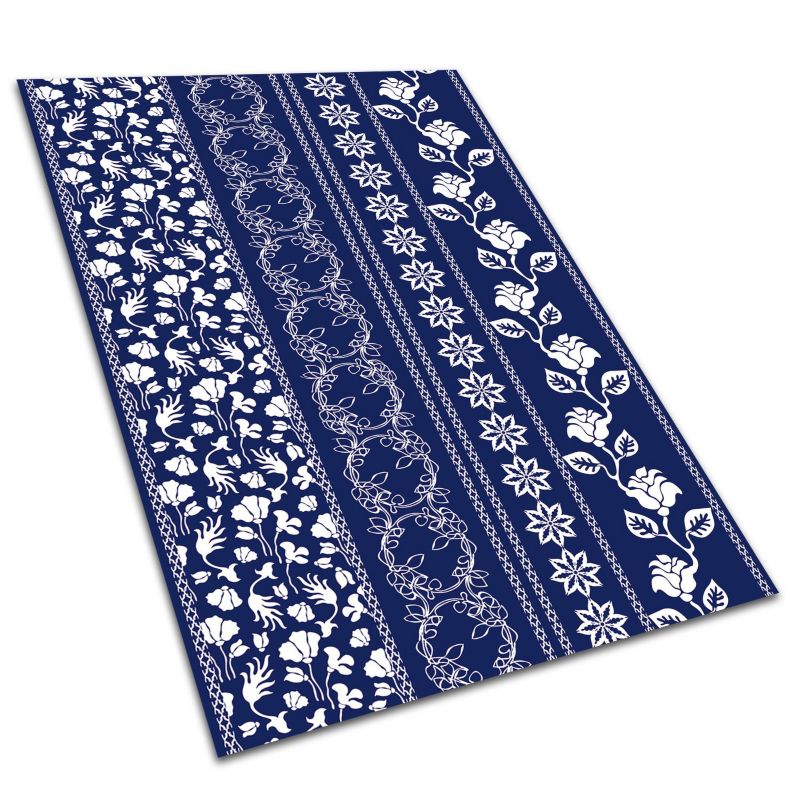 Dywan Zewnętrzny Na Patio Tulup 150x225 cm Odporny Na Warunki Atmosferyczne Kwiaty szlaczek 1 szt.