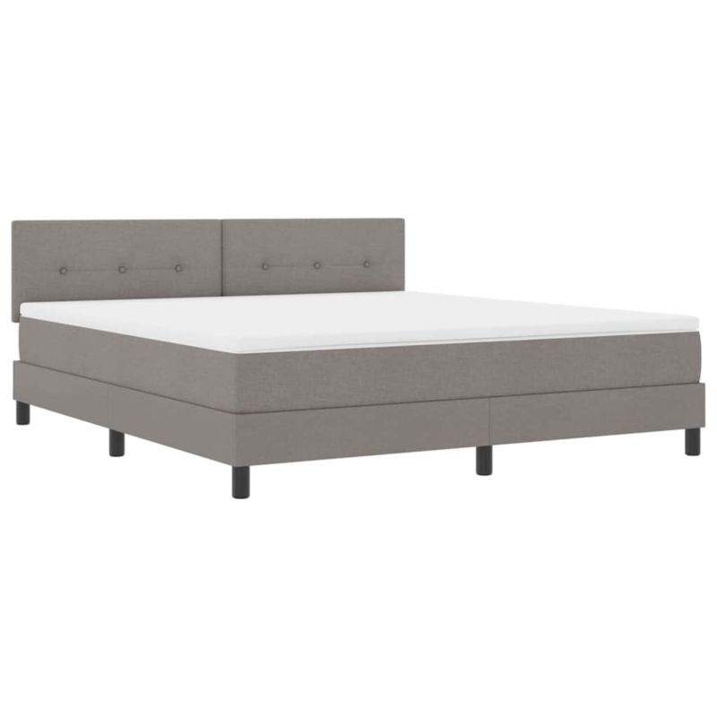 Łóżko z materacem WaszeMeble 180x200 cm Ciemnoszary tkanina z LED WM-3342230 1 szt.