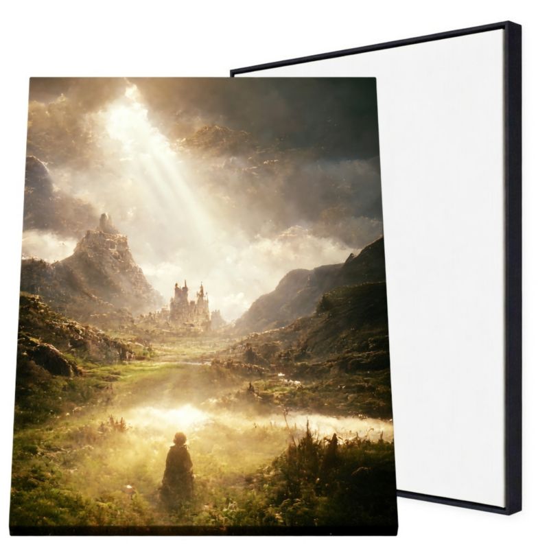 Obraz podświetlany LED LED'S Design "Bilbo" ramka czarna Canvas Slim 60x40 cm 1 szt.