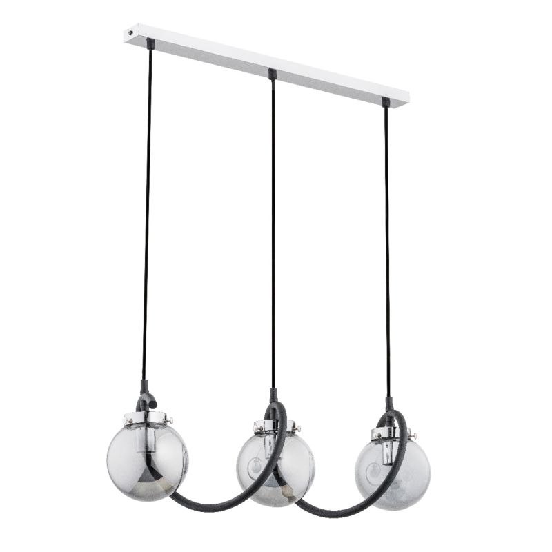 Lampa wisząca okalająca klosze lina Alfa GOTTA czarna 3xE14x10W IP20 wym:90x65x21cm - 1 szt.