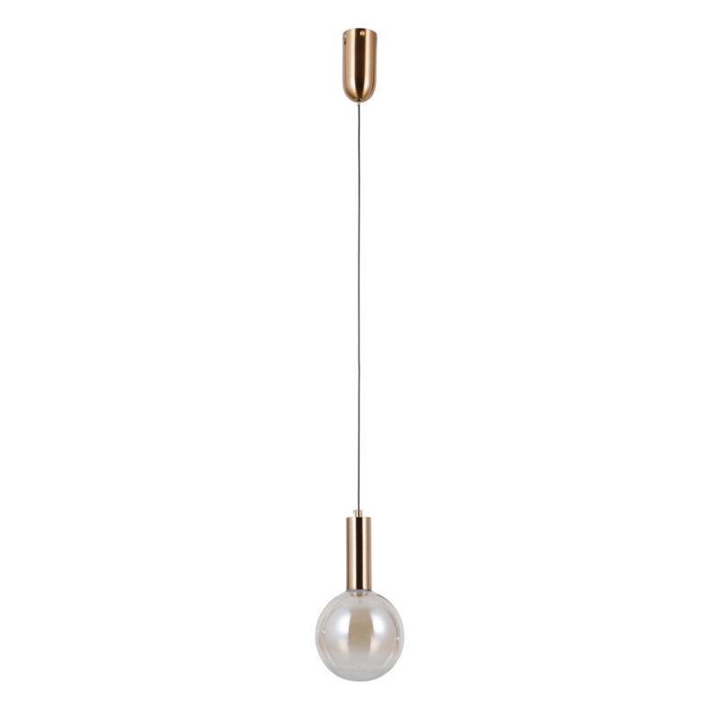 Lampa wisząca Italux STRELA złota 1 x LED 5W 460lm wym:120x15x15cm IP20 -1 szt.