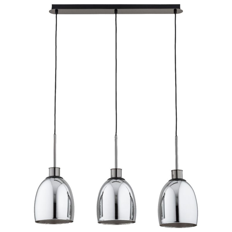 Lampa wisząca Alfa Dersel 5167 grafitowo-chromowana nad stół 3xE27 x 15W 1 szt.
