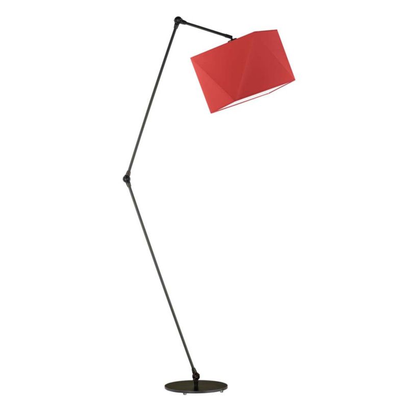 Lampa stojąca Volta Light Factory podłogowa przegubowa regulowana z abażurem ceglany diament SOUL 1szt.