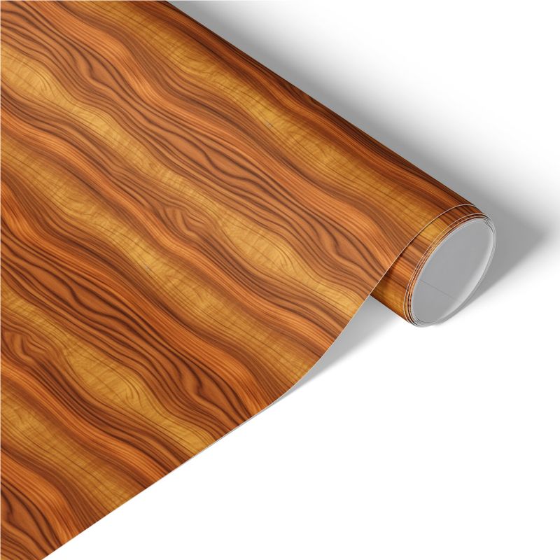 Samoprzylepna Okleina na Meble Tulup 75x150 cm Drewniane fale Renowacja Mebli DIY 1 rol.