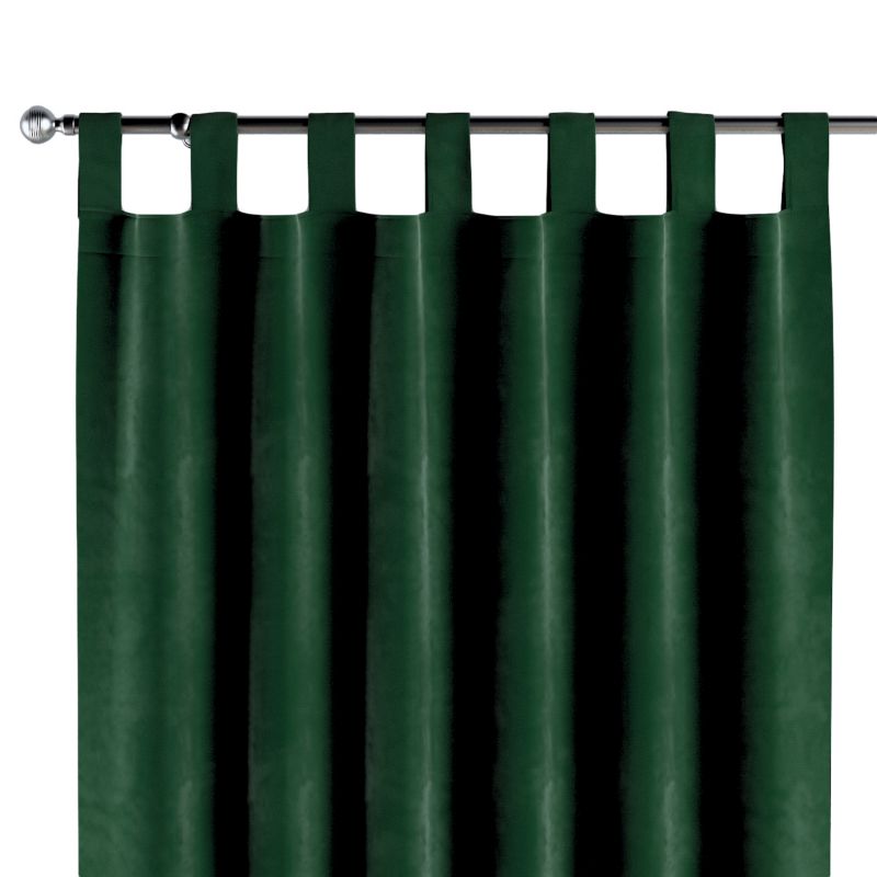 Zasłona na szelkach 1 szt. 130 x 260 cm Dekoria butelkowa zieleń 1 szt.