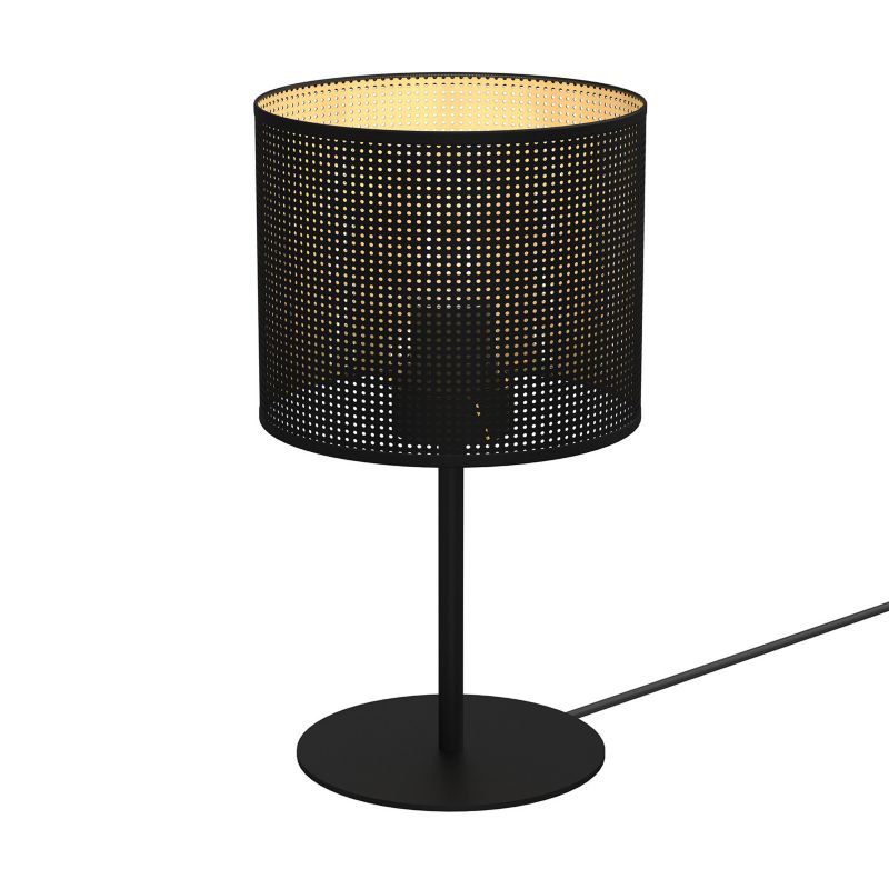 Lampa stołowa Luminex Loft Shade czarny mat-złota 1 x E27 x 15W IP20 wym: 34 x 18 x 18 cm metal - 1 szt.