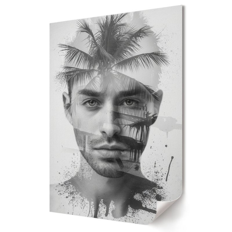 Plakat canvas Wallfluent Format A4 Atrakcyjny mężczyzna Artysta Issa0 1 szt.