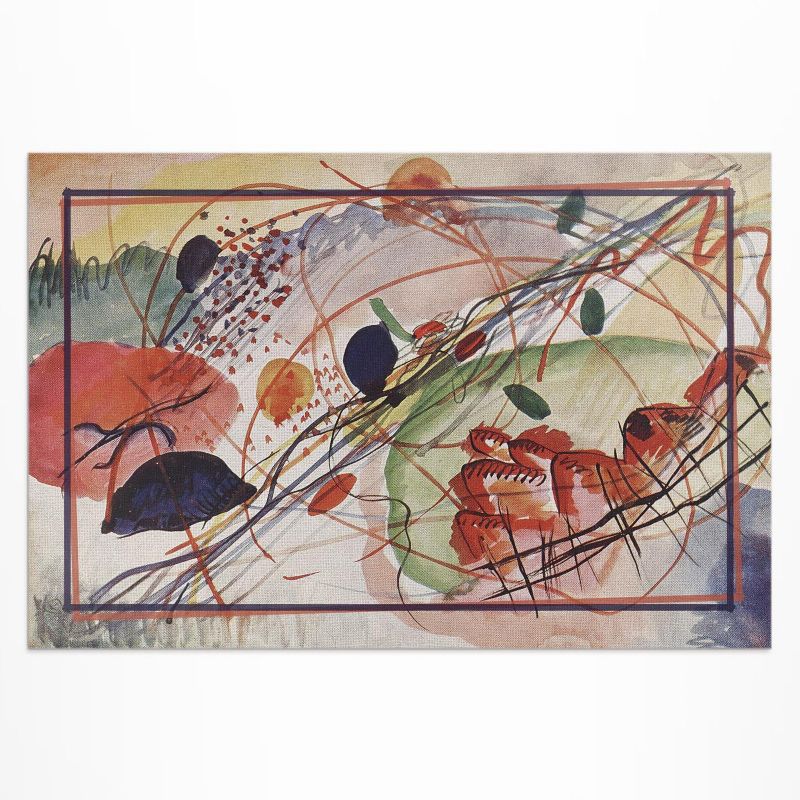 Balkonowy Dywan Winylowy UV Wallfluent 150x225 cm Kolorowa akwarela Wassily'ego Kandinsky'ego 1 szt.