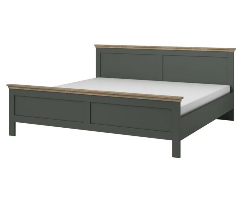 Łóżko Helvetia EVORA 180x200 zielone/dąb lefkas 1 szt.