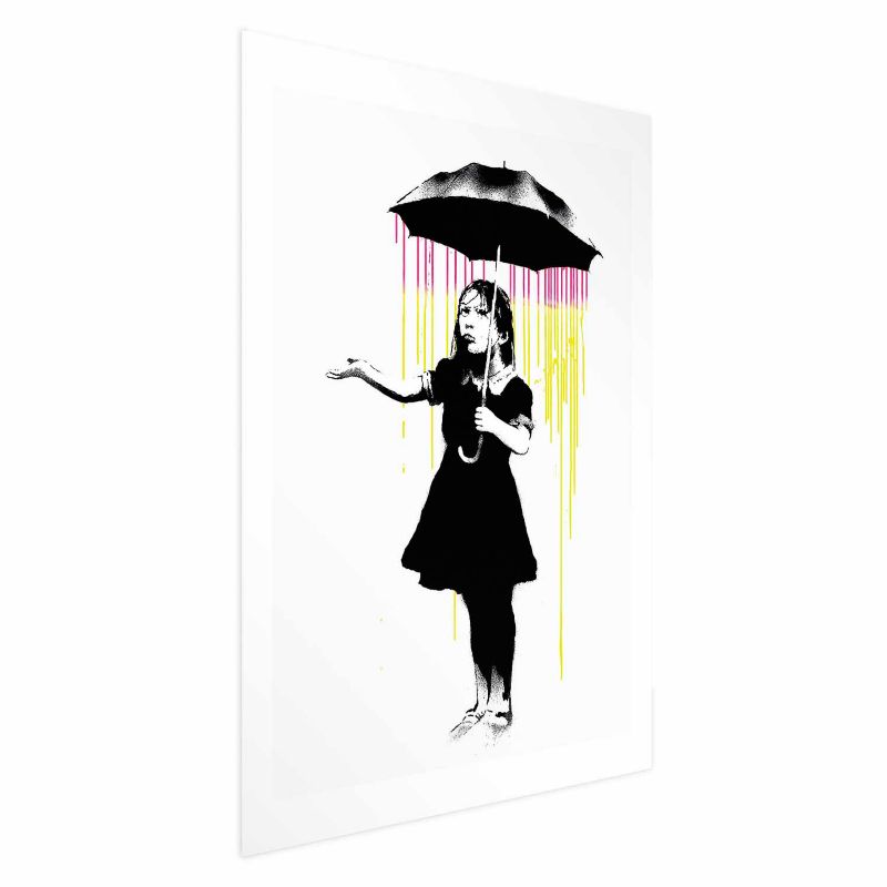 Plakat Artgeist Dziewczynka z parasolką 21x30 cm bez ramy 1 szt