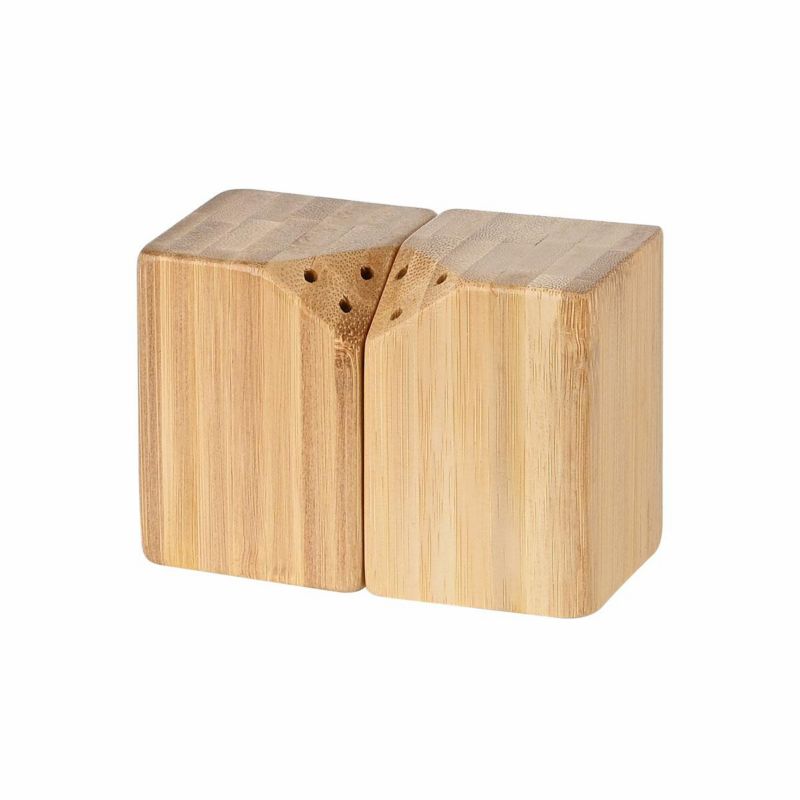 Zestaw przyprawników Bamboo Essentials Estia bambusowy magnetyczny 5x5x7 cm 1 szt.