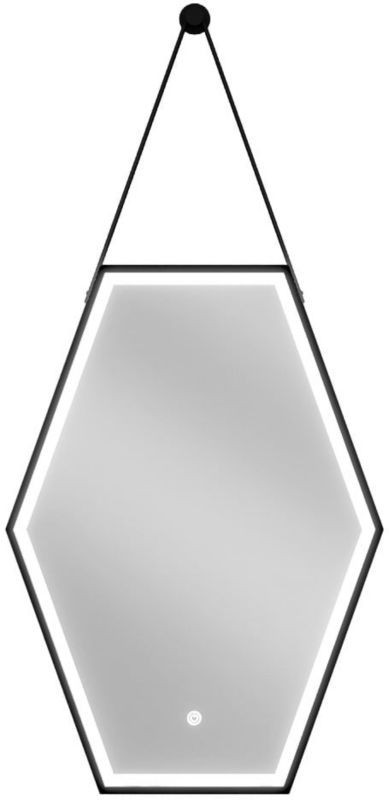 lustro łazienkowe z oświetleniem Mexen Orla czarne 50x70 cm 1 szt.