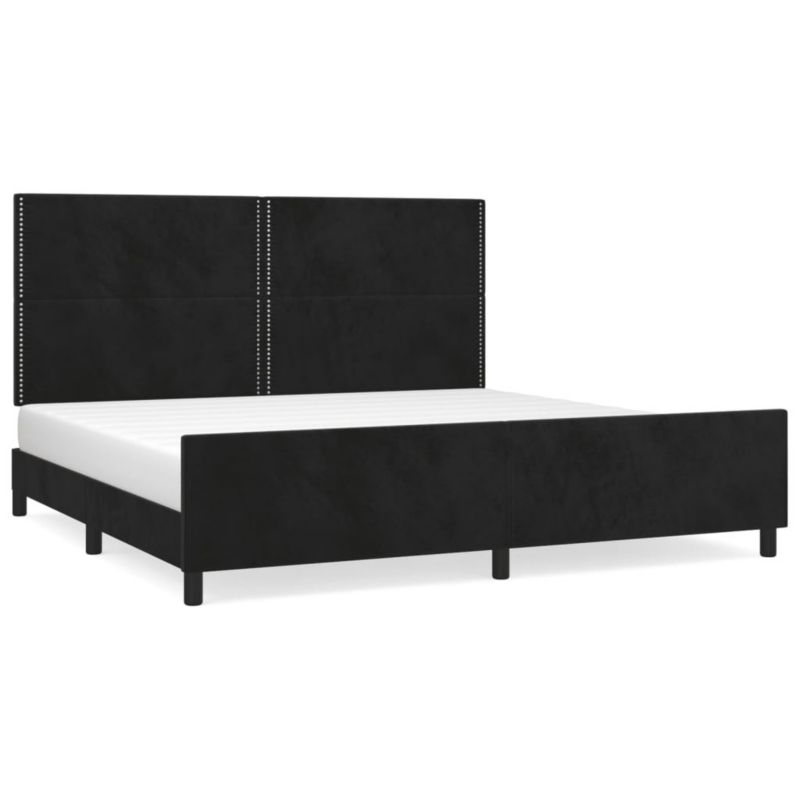 Łóżko tapicerowane WaszeMeble 200x200 cm czarna WM-3125716 1 szt.