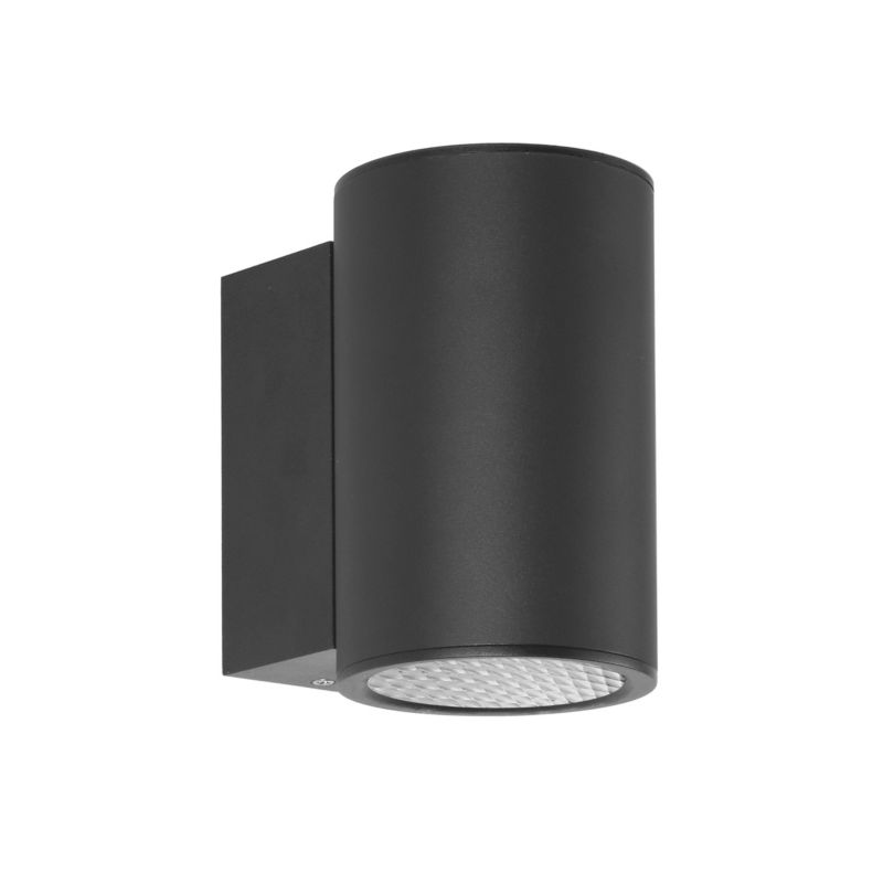 Kinkiet zewnętrzny tuba Italux Lenta 4K czarny piaskowany LED 15W biały neutralny 4000K 1257lm IP54 wym:13x9x14,5cm - 1 szt.