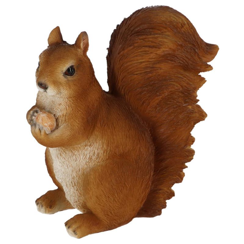 Figurka wiewiórki z orzeszkiem Esschert Design brązowa dekoracja do ogrodu h19,3 cm 1 szt.