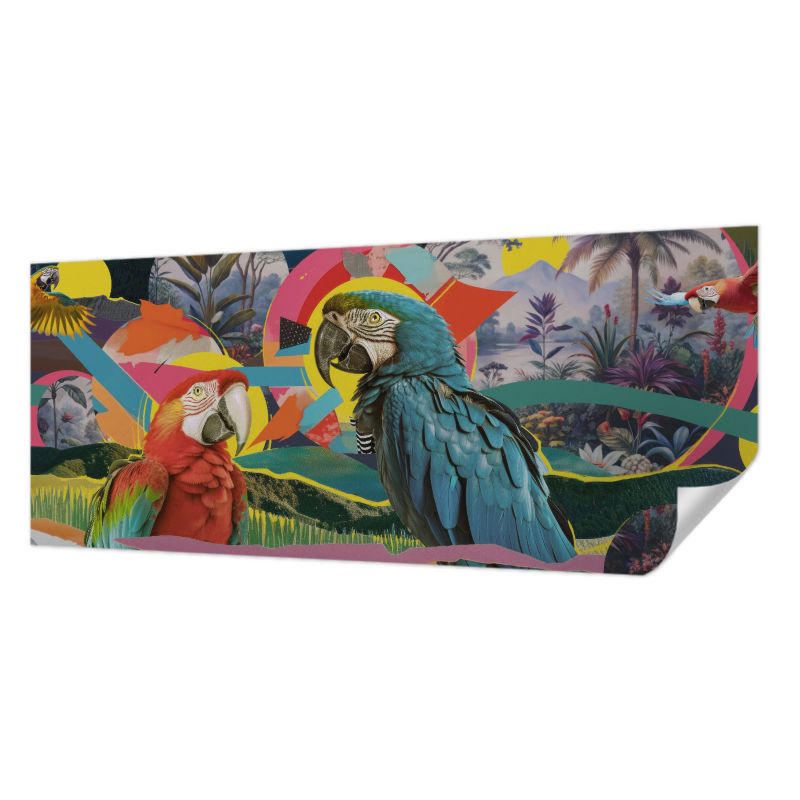 Tapeta samoprzylepna Tulup 250x104 cm Egzotyczne ptaki Tapeta Do Salonu, Sypialni, Biura 1 szt.